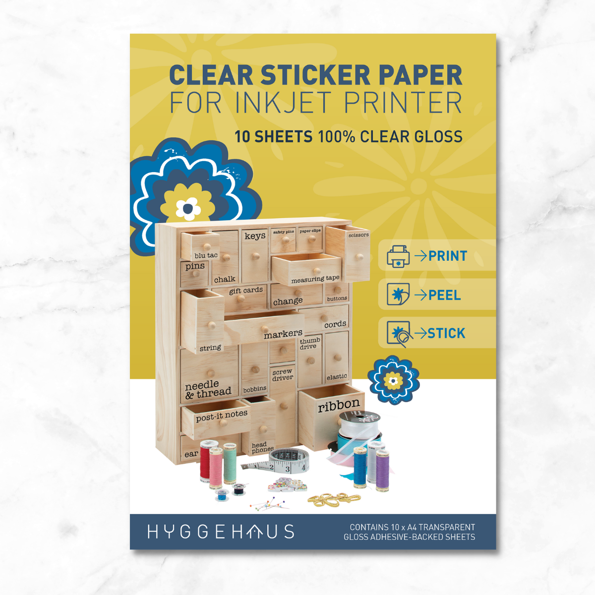 Transparent Clear Sticker Paper (for Inkjet Printer)