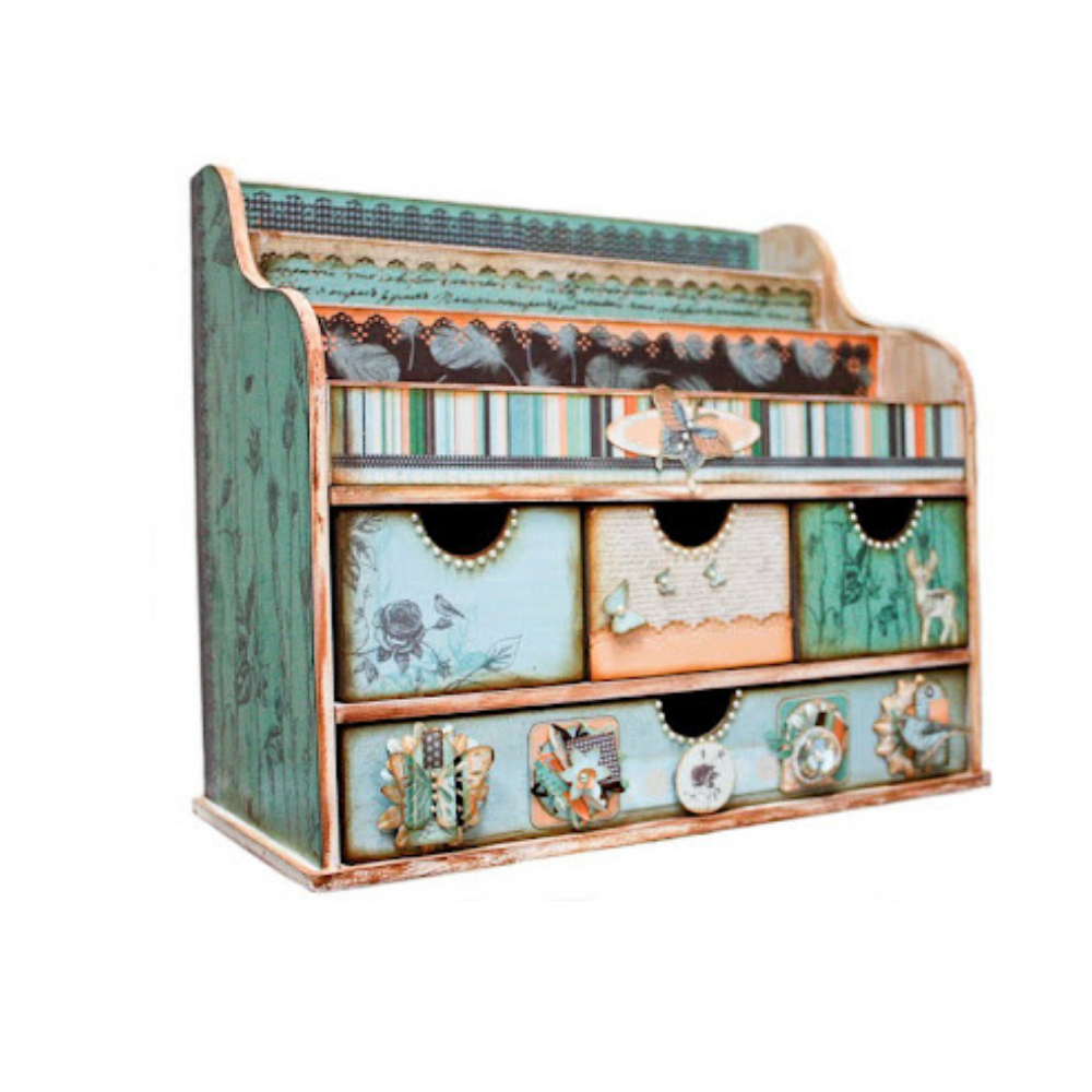 Kaisercraft DIY Large Desk Organiser - Construct & Decorate Yourself!