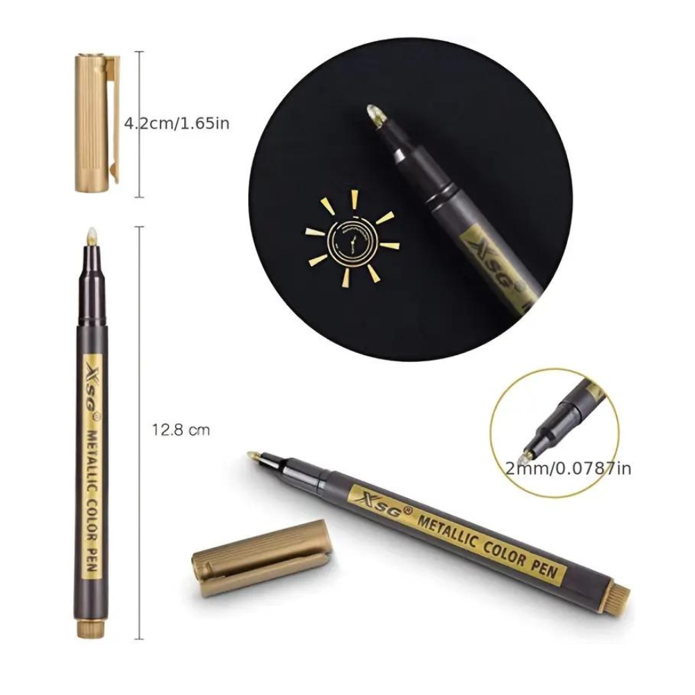 Metalic Markers Assorted - 10 pack