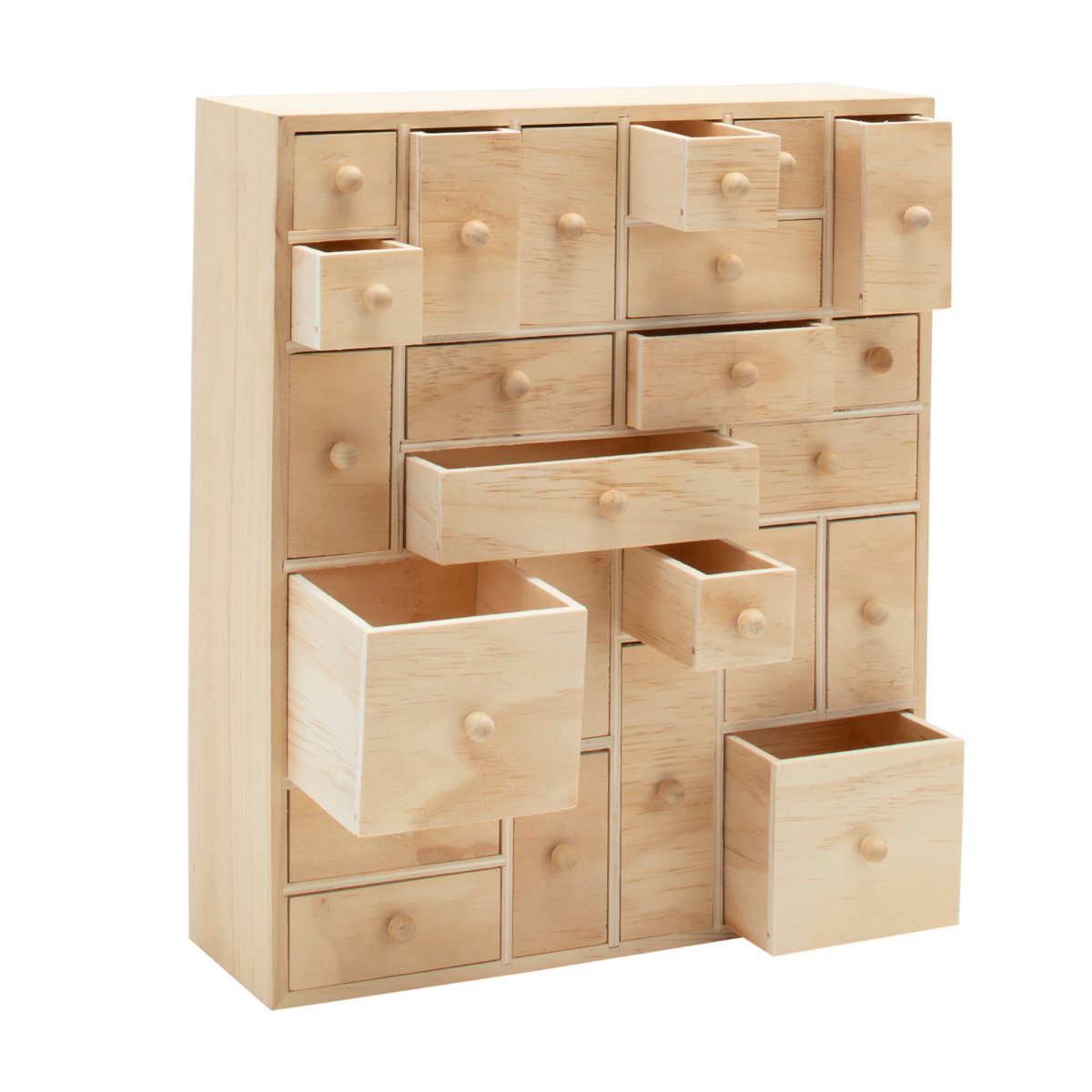 Craft Storage/ Desk Organiser - Natural Wood