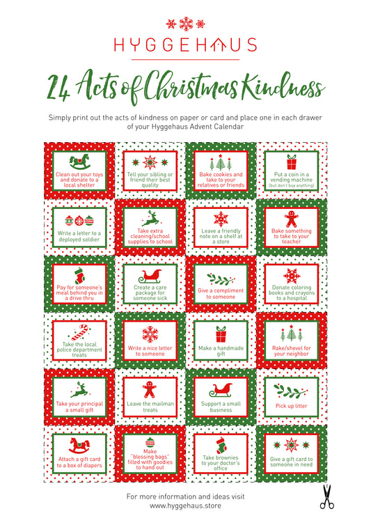 Christmas Acts of Kindness Printable